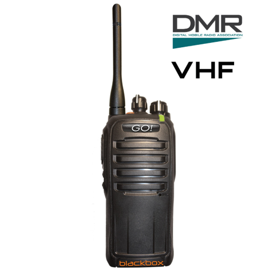 Klein Electronics VHF Blackbox GO Digital Analog Two-Way Radio 136-174 MHz 5W