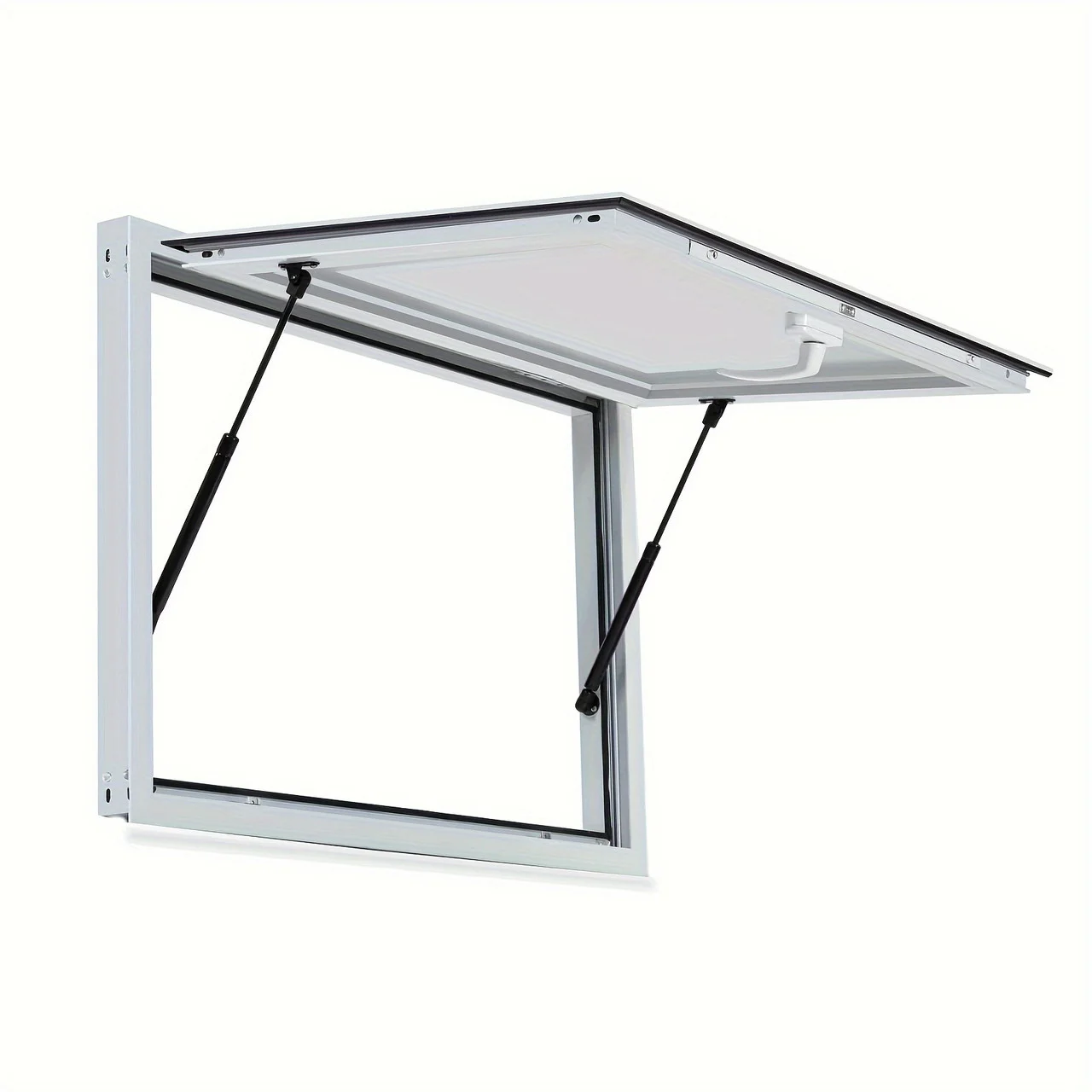 80 Degrees Concession Window with Awning - Easy Installation, No Glass, Door Handle for Food Truck or Trailer RV Camper 60W x 36H