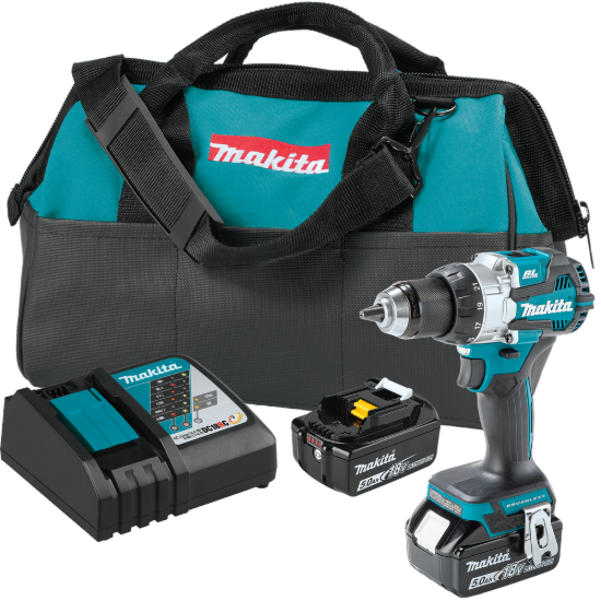 Makita 18V LXT Brushless 1/2" Driver-Drill Kit w/5.0Ah Battery