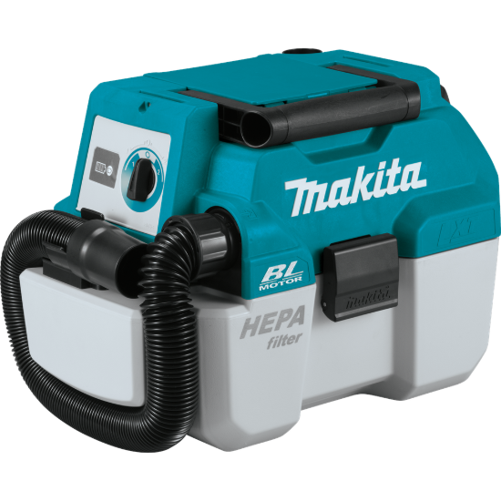 Makita 18V LXT Brushless 2 Gallon HEPA Filter Portable Wet/Dry Dust Extractor/Vacuum - Tool Only