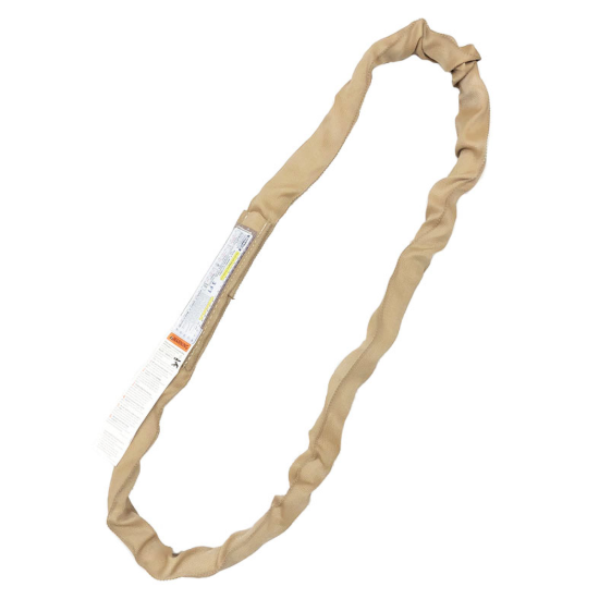 Liftex Endless Roundsling - Tan, 4' (Vertical: 10,600 lbs / Choker: 8,500 lbs / Basket: 21,200 lbs)