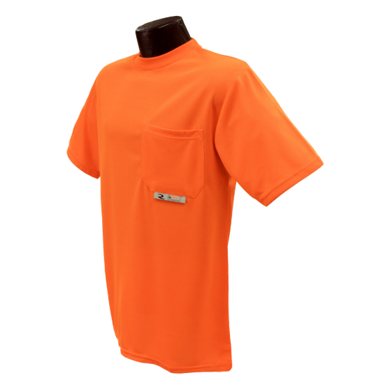Radians Non-Rated Short Sleeve Safety T-Shirt with Max-Dri - Orange - Size 2X