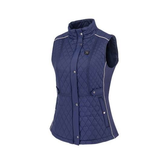 Radians Women's Quilted Heated Vest - Blue - Size S