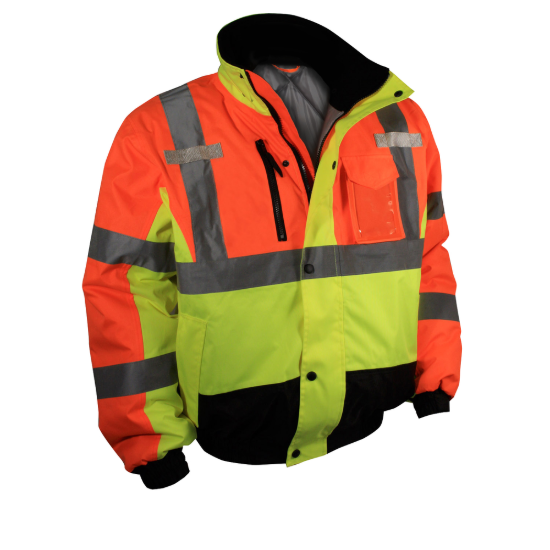 Radians Weatherproof Multi-Color Bomber Jacket with Quilted Built-In Liner - Size M