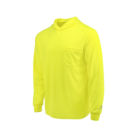 Radians Hooded Non Rated Mesh Long Sleeve T-Shirt - Green - Size L
