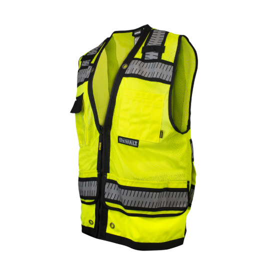 Dewalt Class Heavy Duty Surveyor Vest - Green - Size M