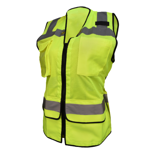 Radians Ladies Heavy Duty Surveyor Safety Vest - Green - Size 2X