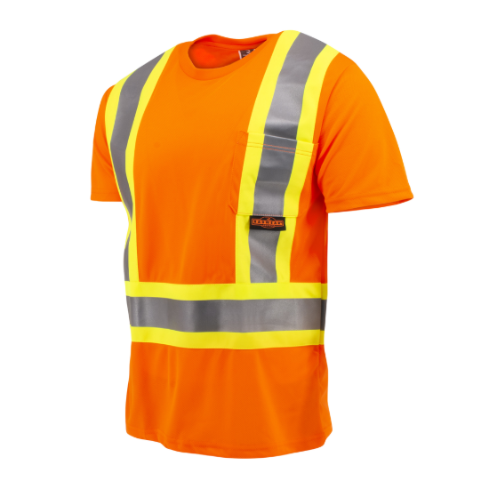 Radians Class 2 Short Sleeve Safety T-Shirt X-Back - Hi Vis Orange - Size 4X