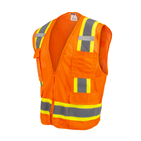 Radians Two Tone Surveyor Type R Class 2 Mesh Safety Vest - Orange - Size 5X