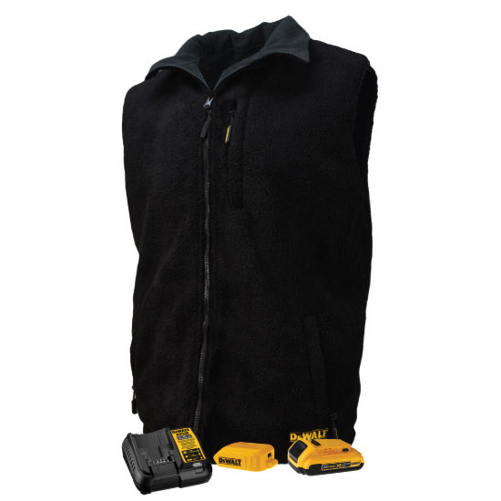 Dewalt Men's Heated Reversible Vest Kit - Black - Size M