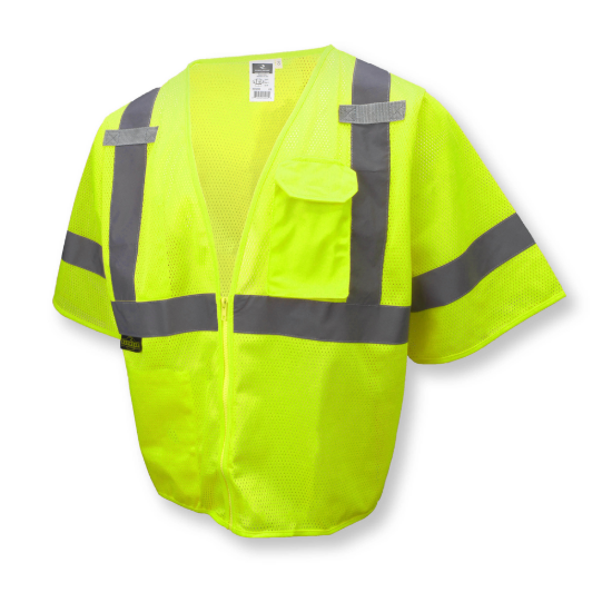 Radians Economy Type R Class 3 Mesh Safety Vest - Green - Size 4X-5X