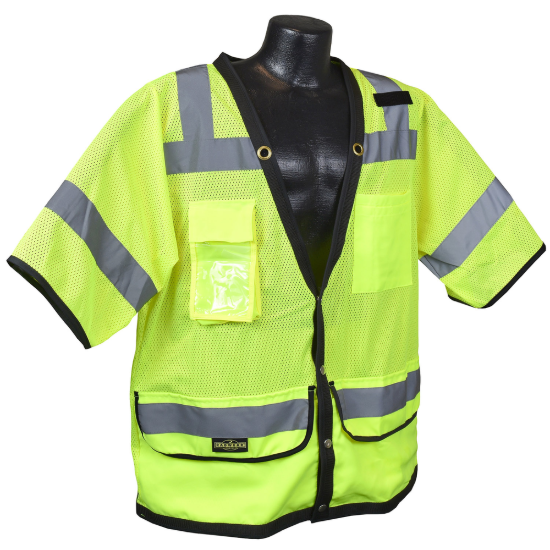 Radians Type R Class 3 Heavy Duty Mesh Surveyor Vest - Green - Size M
