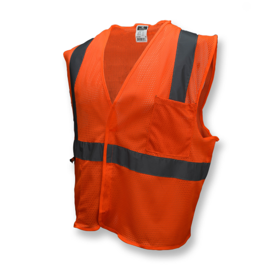 Radians Economy Type R Class 2 Mesh Safety Vest - Orange - Size 2X