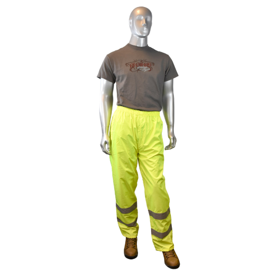 Radians Lightweight Rain Pants - Hi-Vis Green - Size 4X