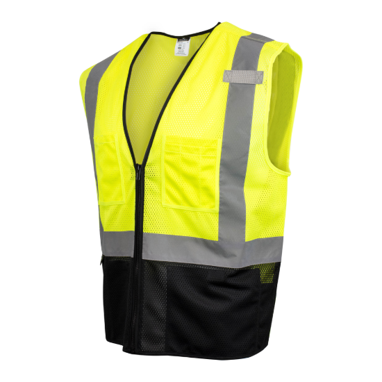Radians Color-Blocked Vest - Hi-Vis Green - Size M