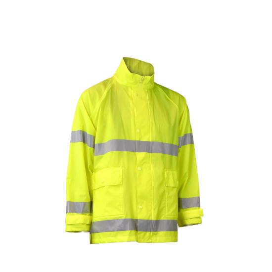 Radians High Visibility Rainwear Jacket - Hi-Vis Green - Size 5X
