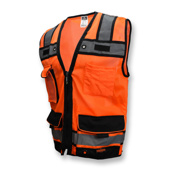 Radians Type R Class 2 Heavy Duty Mesh Surveyor with Zipper - Orange - Size 3X