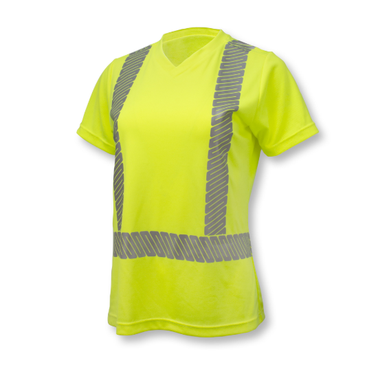 Radians Class 2 High Visibility Women's Safety T-Shirt with Max-Dri - Green - Size 3X