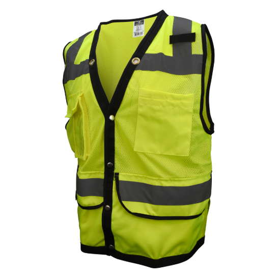 Radians Type R Class 2 Heavy Duty Surveyor Safety Vest - Green - Size 4X