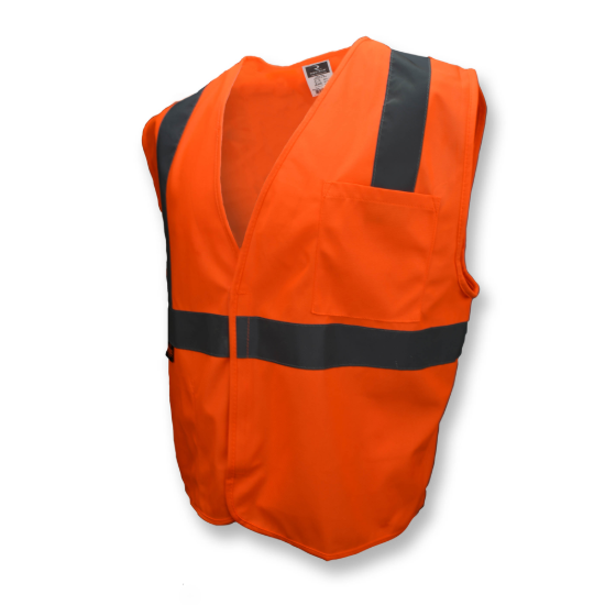 Radians Economy Type R Class 2 Solid Safety Vest - Orange - Size 2X
