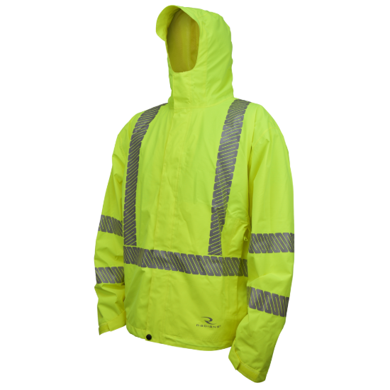 Radians Waterproof Lightweight Packable Raincoat - Green - Size 2X