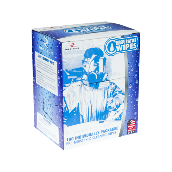 Radians Respirator Wipes with 70% Isopropyl Alcohol - 100 Count
