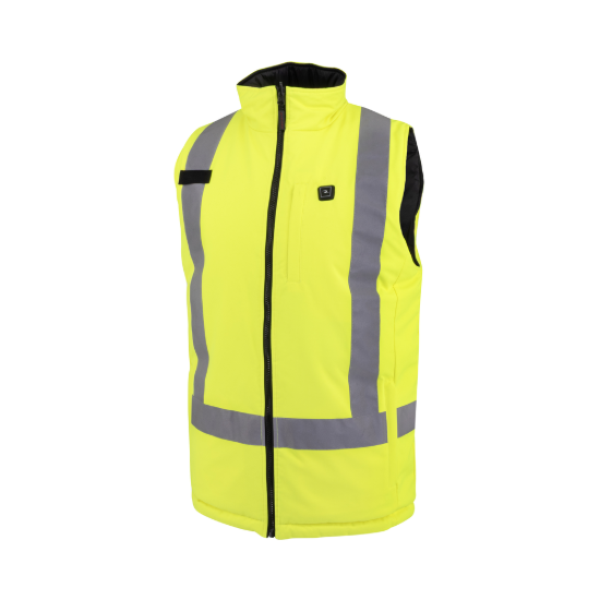 Radians Class Reversible Heated Vest - Hi-Vis Green - Size L