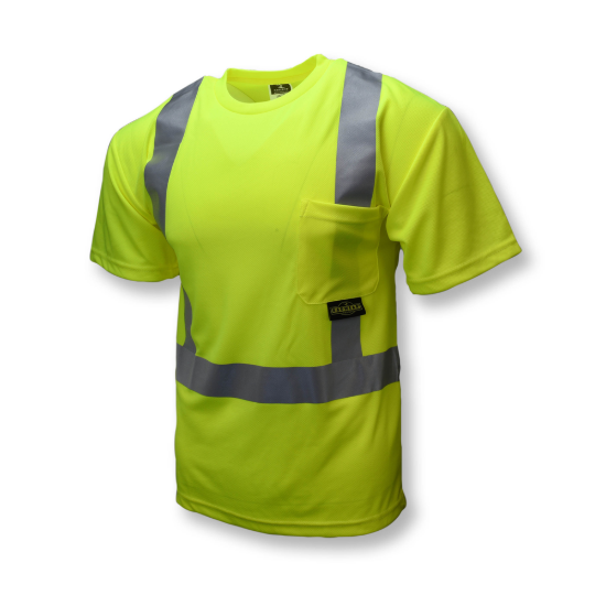 Radians Class 2 High Visibility Safety T-Shirt with Max-Dri - Green - Size 3X