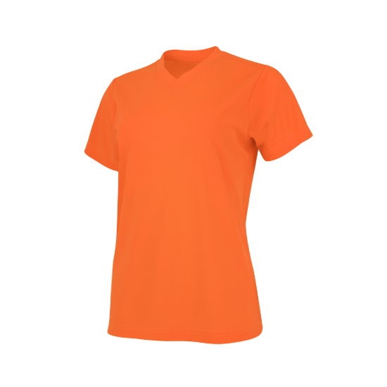 Radians Women's Non Rated Hi-Vis Short Sleeve Shirt with Max-Dri - Orange - Size XL