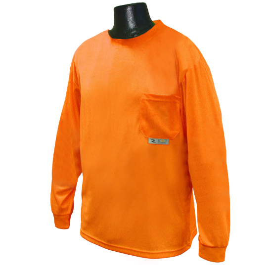 Radians Non-Rated Long Sleeve T-Shirt with Max-Dri - Orange - Size 3X