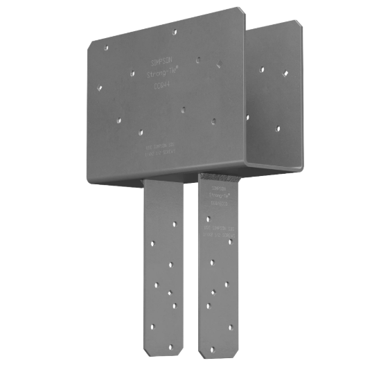 Simpson CCQ Column Cap for 4x Beam, 4x Post with Strong-Drive SDS Screws