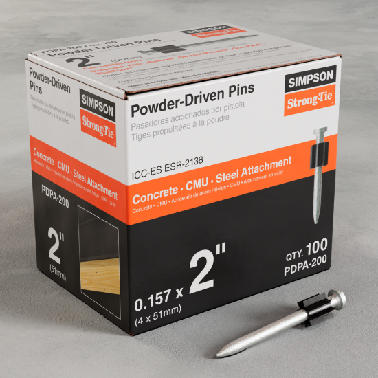 Simpson PDPA .157" x 2" Powder-Actuated Pin - 100/box
