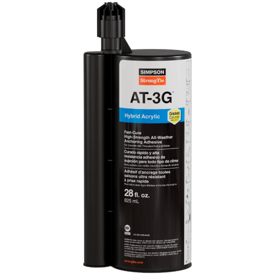 Simpson AT-3G 28-oz. High-Strength Acrylic Anchoring Adhesive Cartridge w/ Nozzle