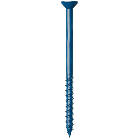 Simpson Titen Turbo - 1/4" x 3-3/4" Torx Flat-Head Concrete Screw, Blue - 100/box