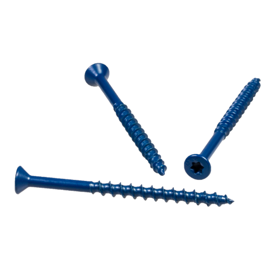 Simpson Titen Turbo - 3/16" x 2-3/4" Torx Flat-Head Concrete Screw, Blue - 100/box
