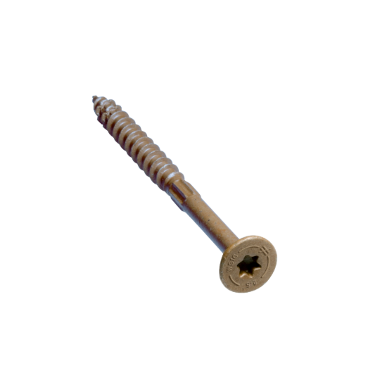 Simpson Strong-Drive SDWS Framing Screw - 0.160" x 2-1/2" T25, Quik Guard, Tan - 75/box