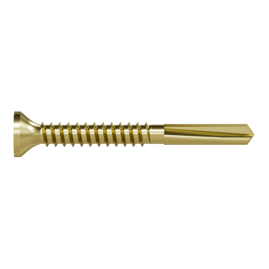 Simpson PPHD Sheathing-to-CFS Screw (Collated) - #10 x 1-3/4" T25, Yellow Zinc - 2000/box