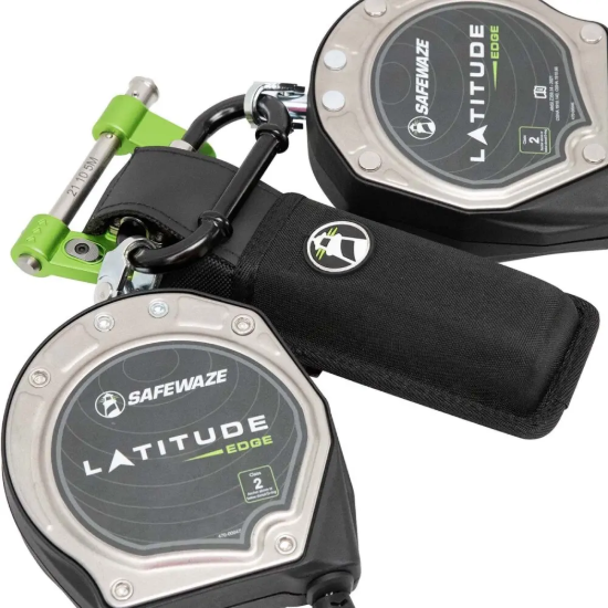 Safewaze Latitude Edge 8' Dual Cable Retractable w/ Steel Rebar Hooks