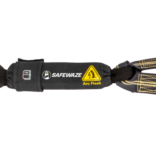 Safewaze Arc Flash 6' Energy Absorbing Lanyard, Dual Leg