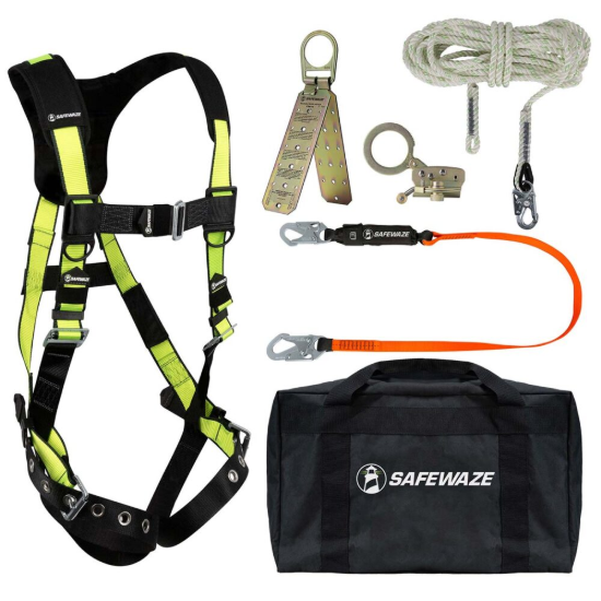 Safewaze Pro Bag Combo: FS285-L/XL Harness, FS560 Lanyard, FS8125 Bag