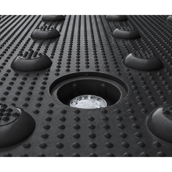 ADA Solutions Truncated Dome - Replaceable Cast In Place - 3' x 4' - Black