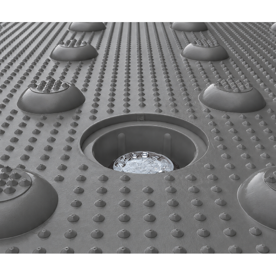ADA Solutions Truncated Dome - Replaceable Cast In Place - 3' x 4' - Gray