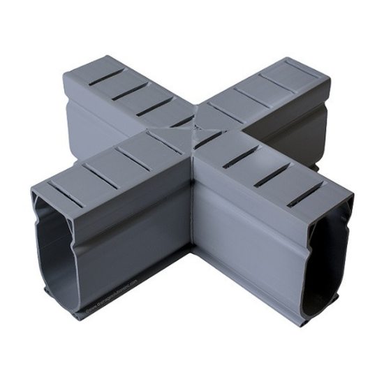 WR Meadows DECK-O-DRAIN - Cross Fitting - Gray