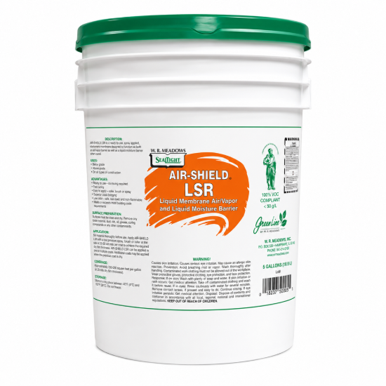 WR Meadows AIR-SHIELD LSR Air/Vapor &Liquid Moisture Barrier- 5 Gallon