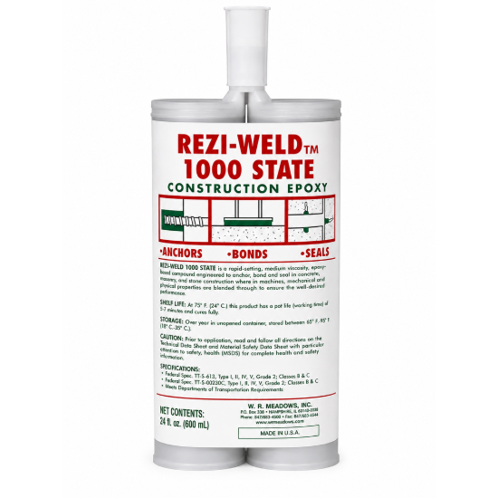 WR Meadows REZI-WELD 1000 STATE Epoxy - 22 oz Cartridge (Sold Per Case of 12)