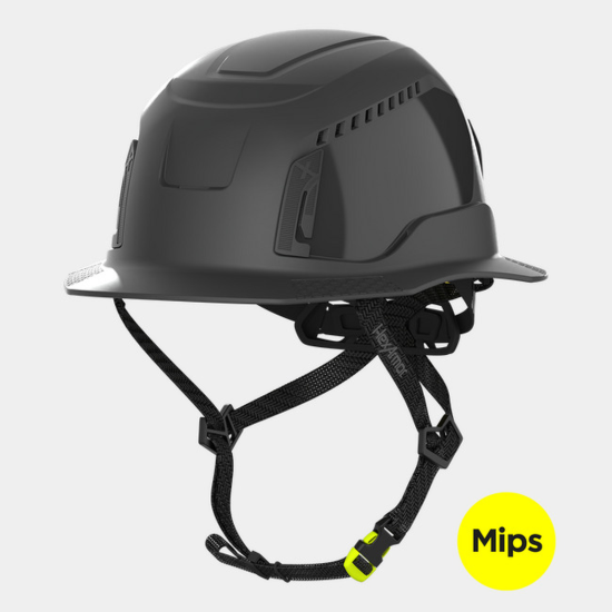 HexArmor Ceros XT400 Hard Hat - Green Vented Full Brim with Mips