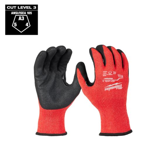 Milwaukee (1) Cut Level 3 Nitrile Dipped Gloves - S (48-73-8630)