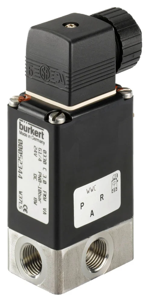 Solenoid Valve 3/2 NO G1/4'' Stainless Steel 24VUC 0330 306055