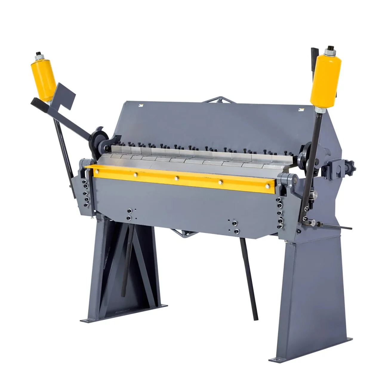 Box and Pan Brake, 48‑Inch, 12‑Gauge Mild Steel Capacity, 8 Fingers, 0–135° Adjustable