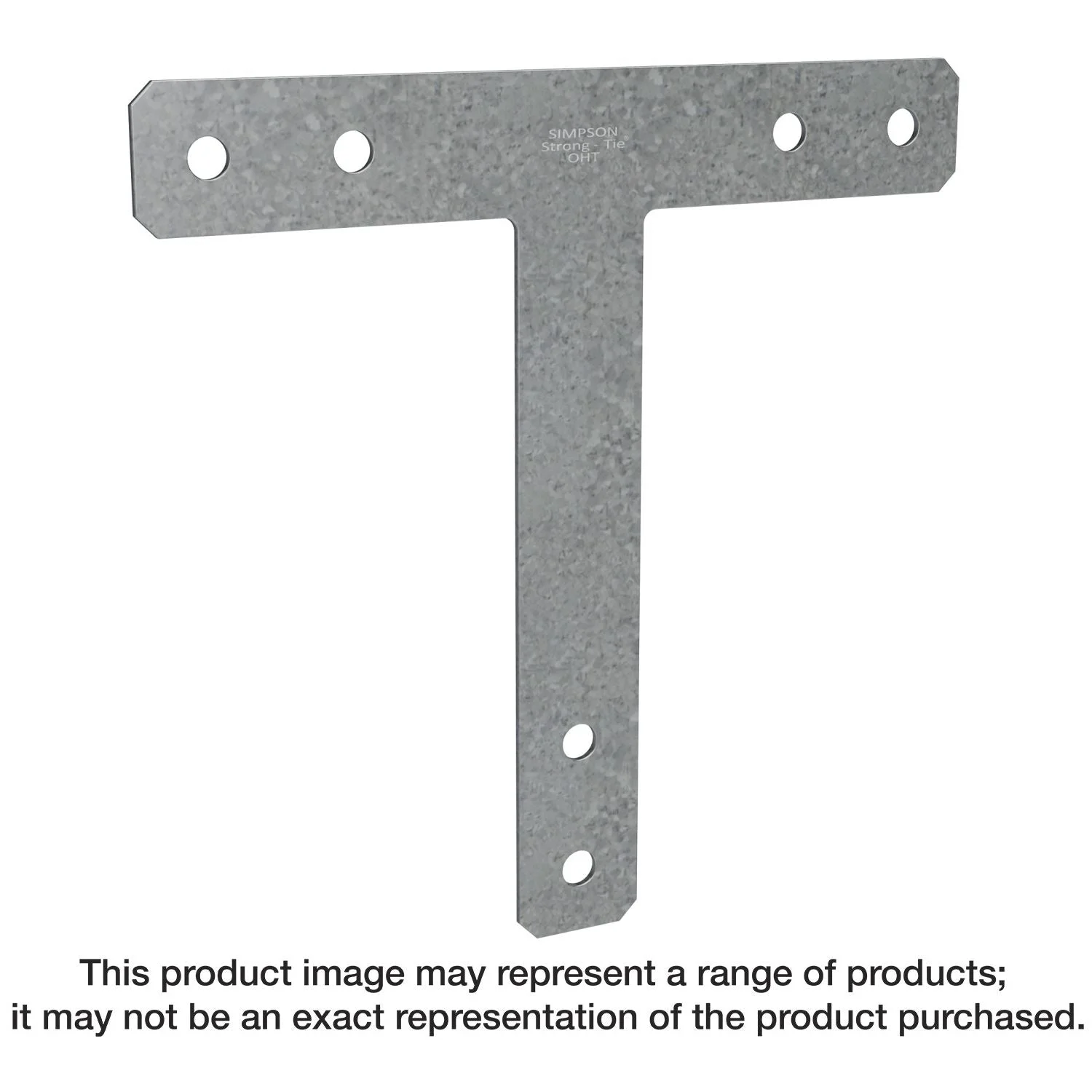 Simpson Strong-Tie 1212HT HT 12-in. x 12-in. 7-Gauge Galvanized Heavy T Strap